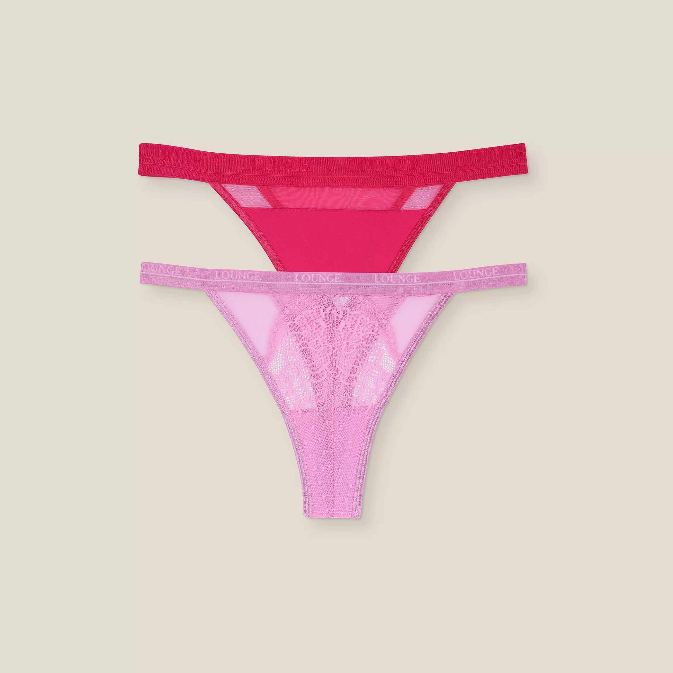 Lounge Limited Edition Mesh/Royal String (2-Pack) - Roze Cheap