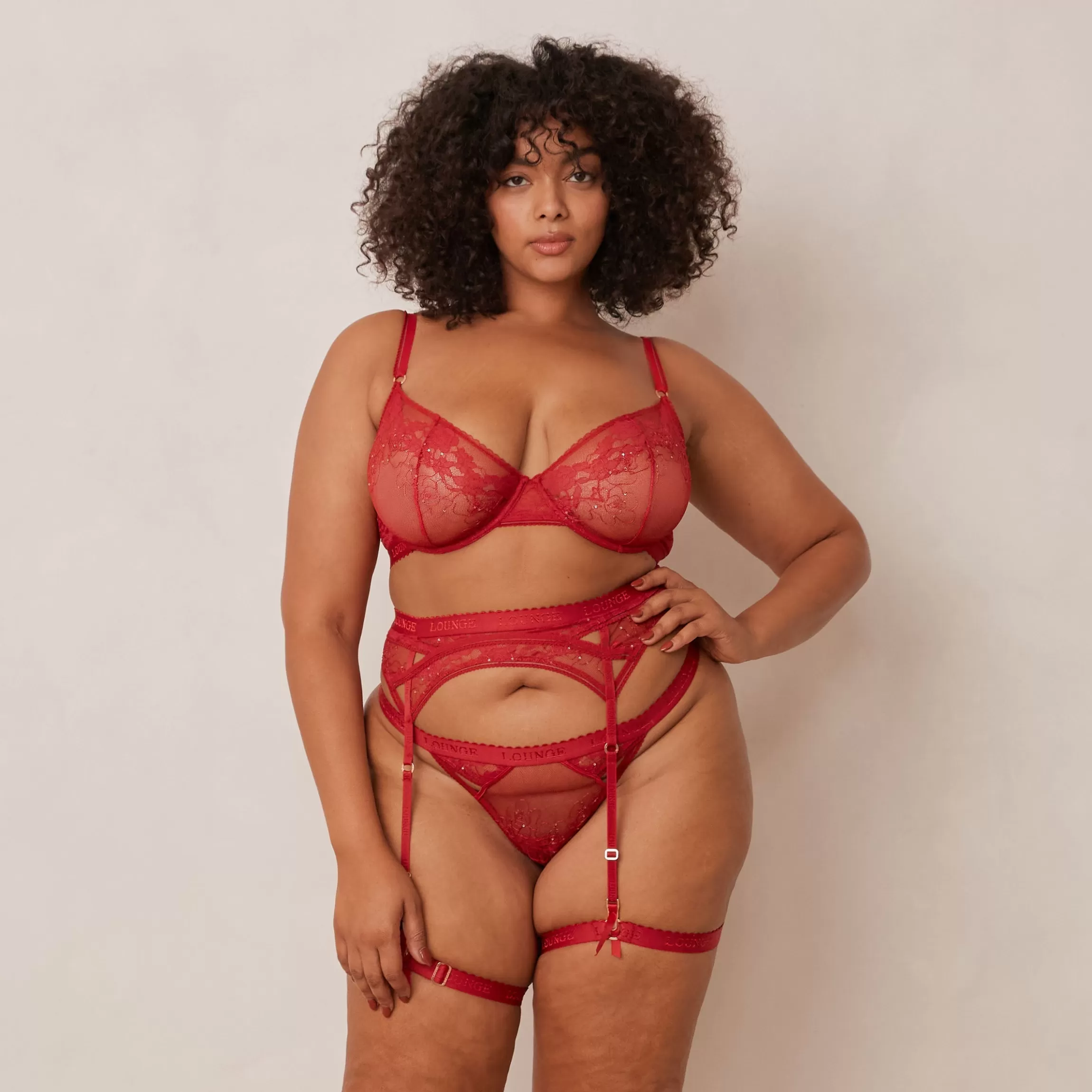 Lounge Selina Intimates Lingerieset - Kastanjebruin Cheap