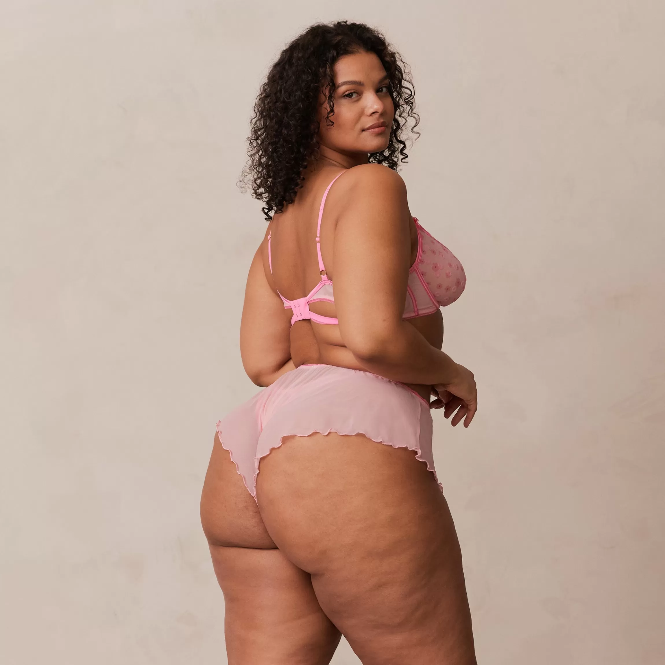Lounge Thea Intimates String & Korte Broek (Set) - Candy roze Candyroze Cheap